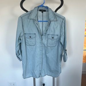 Sanctuary clothing chambray long sleeve top